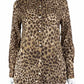 J. McLaughlin Leopard Print Button-Down Size M