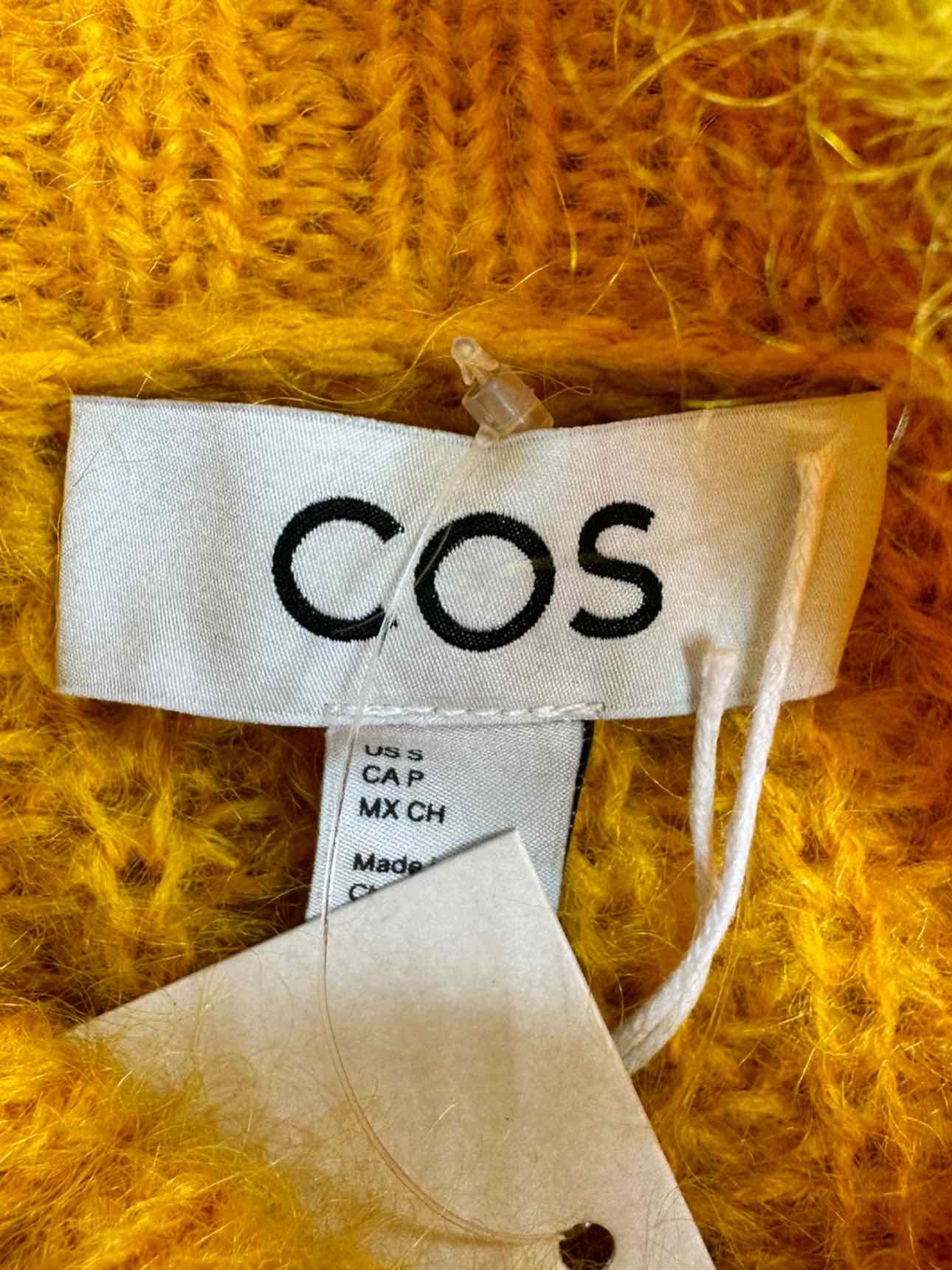 COS NWT Yellow Mohair Sweater Dress Size S