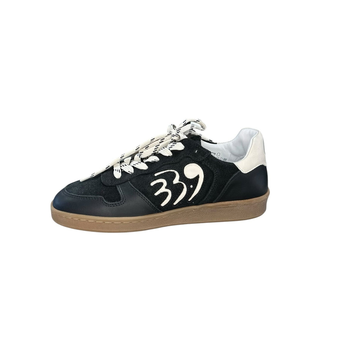 33.9 NWT Black Suede Classic Women's Sneakers Size 37
