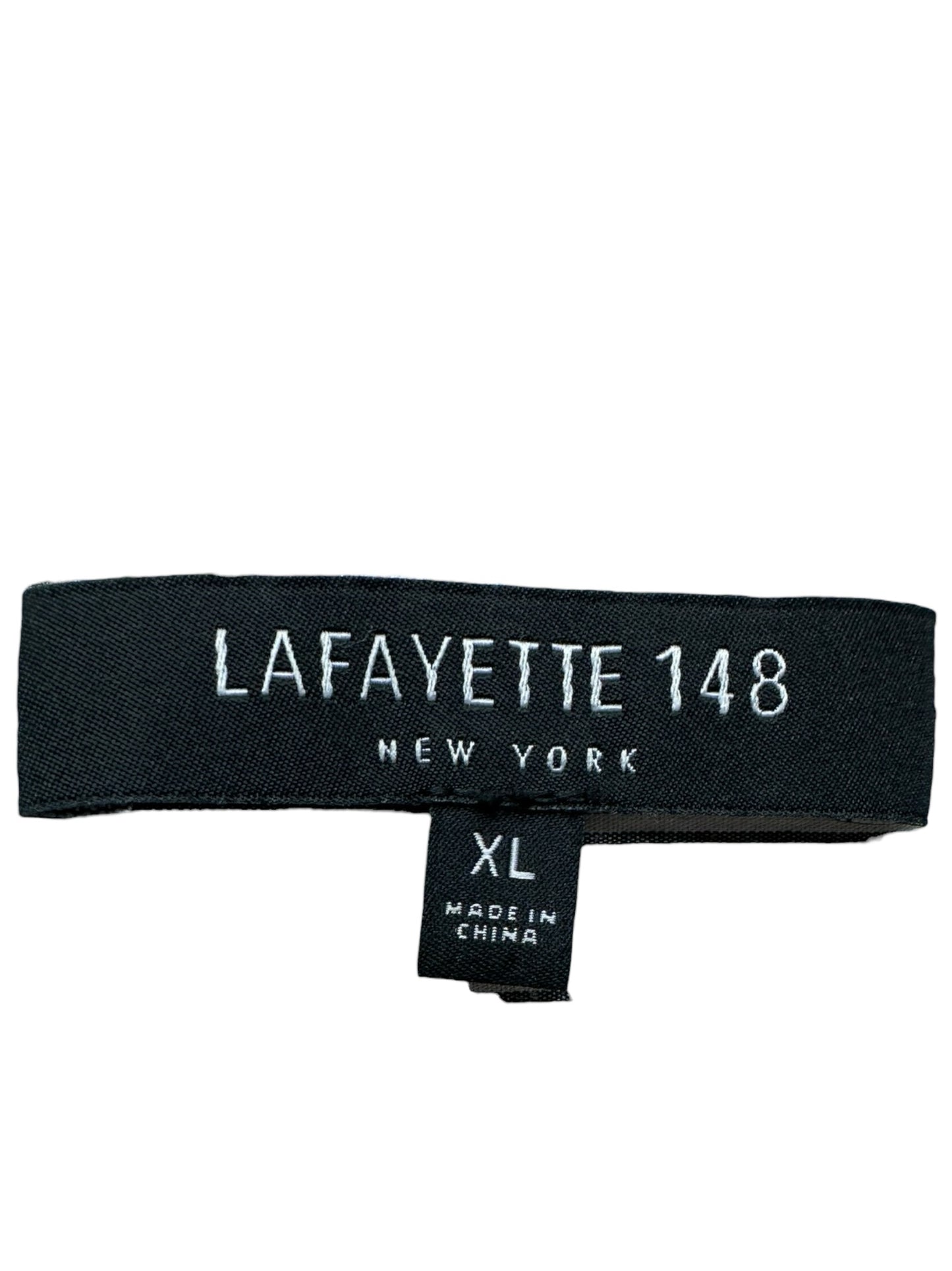 LAFAYETTE 148 NEW YORK Gray Striped Button-Down Shirt Size XL