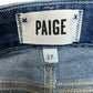 PAIGE Blue Skyline Skinny Crop Jeans Size 27