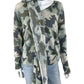 WHITE + WARREN Gray And Green Sweater Size XS