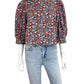 SUR LA VAGUE Coral Printed Blouse Size 0