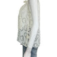 REBECCA TAYLOR Cream Floral Silk Blend Sheer Blouse Size 4