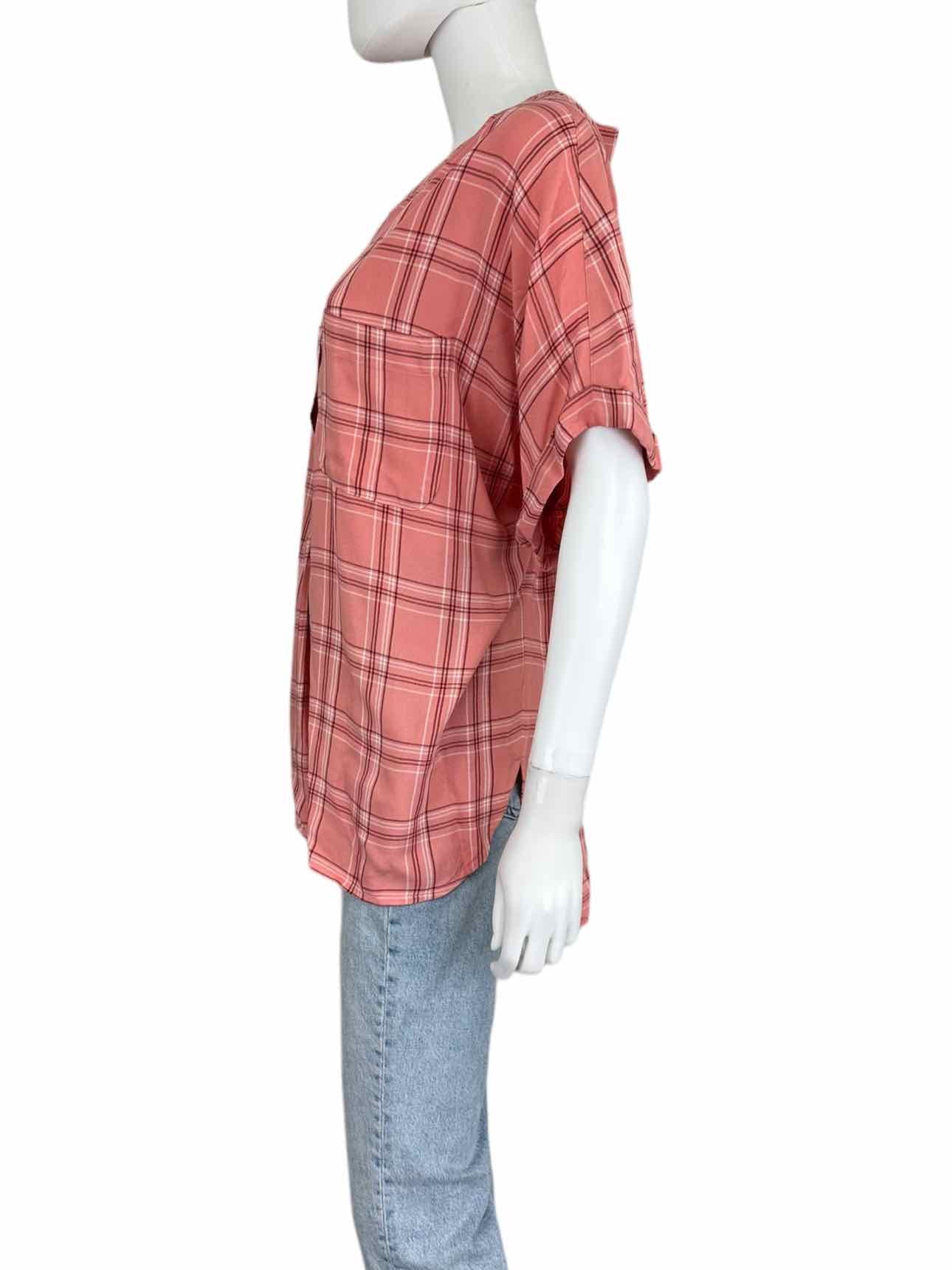 LOFT NWT Plaid Blouse Size XL