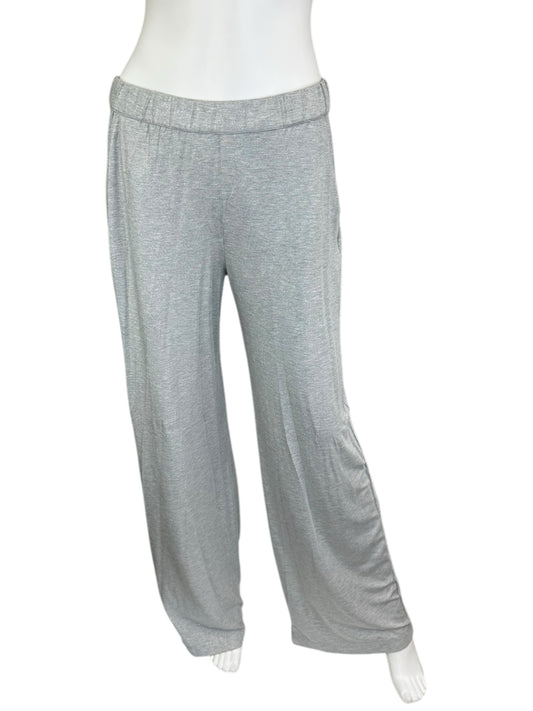 Majestic Filatures Silver Metallic Sweat Pants  Size 3