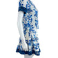 ALIVIA Blue Floral Lynn Top and Anessa Skort Size XS