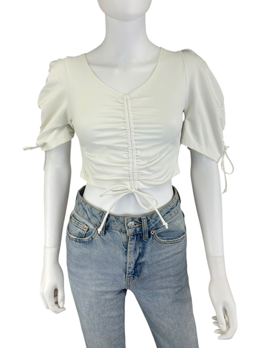 Port De Bras White Athletic Top Size S