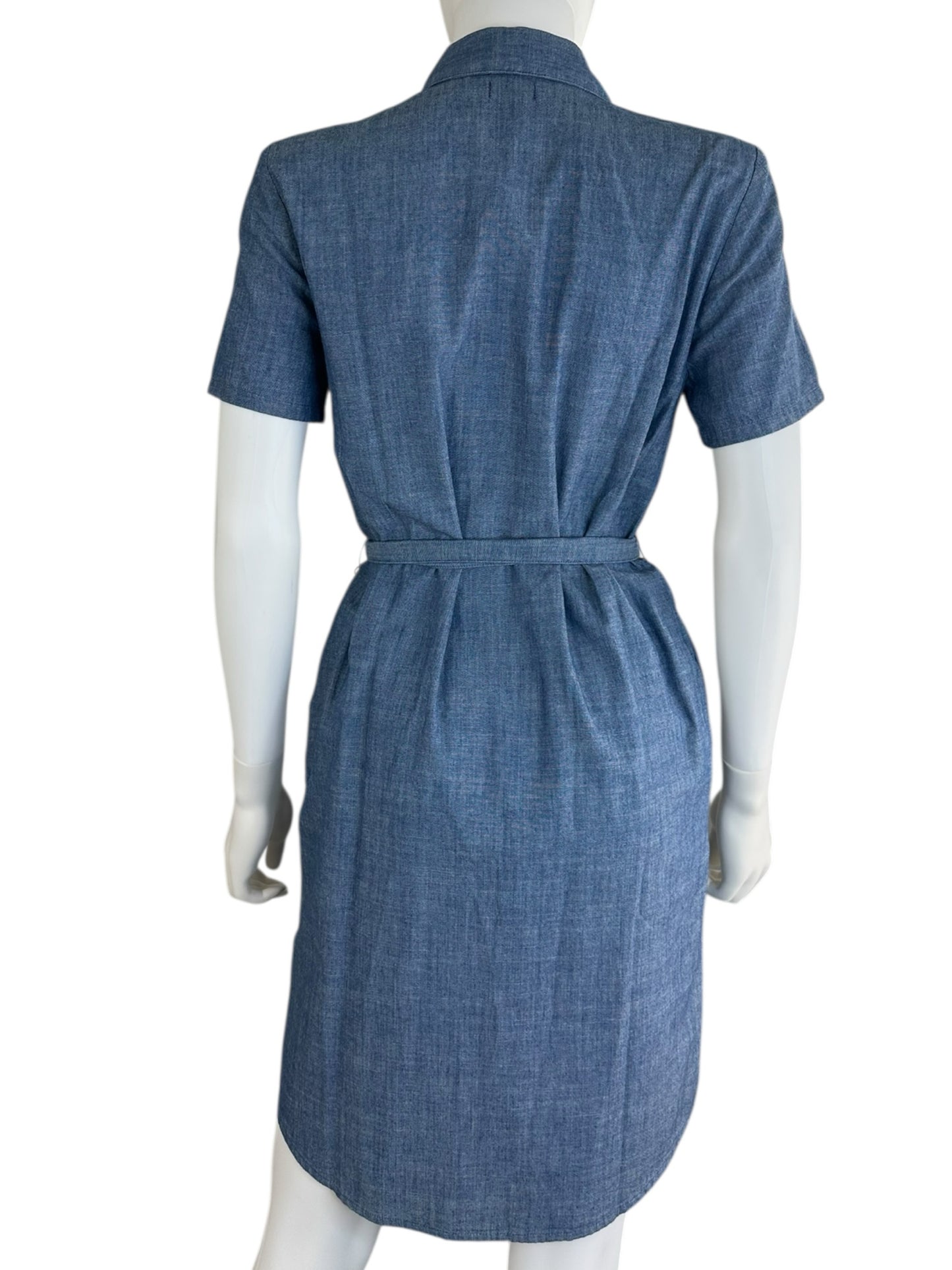 J. Crew NWT Denim Blue Chambray Shirt Dress Size 2