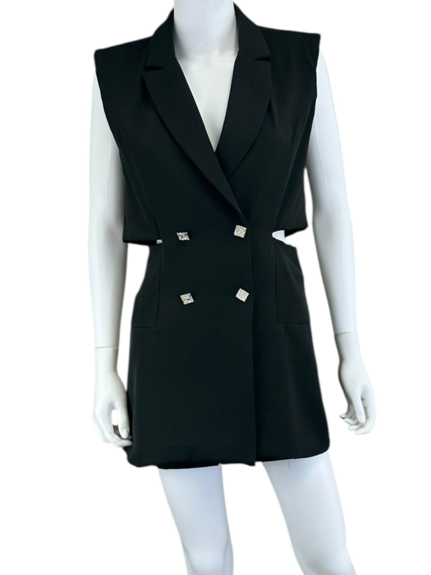 Do & Be Black Romper Size S