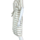 EKOYOG Beige and White Striped Maxi Dress Size 10/12