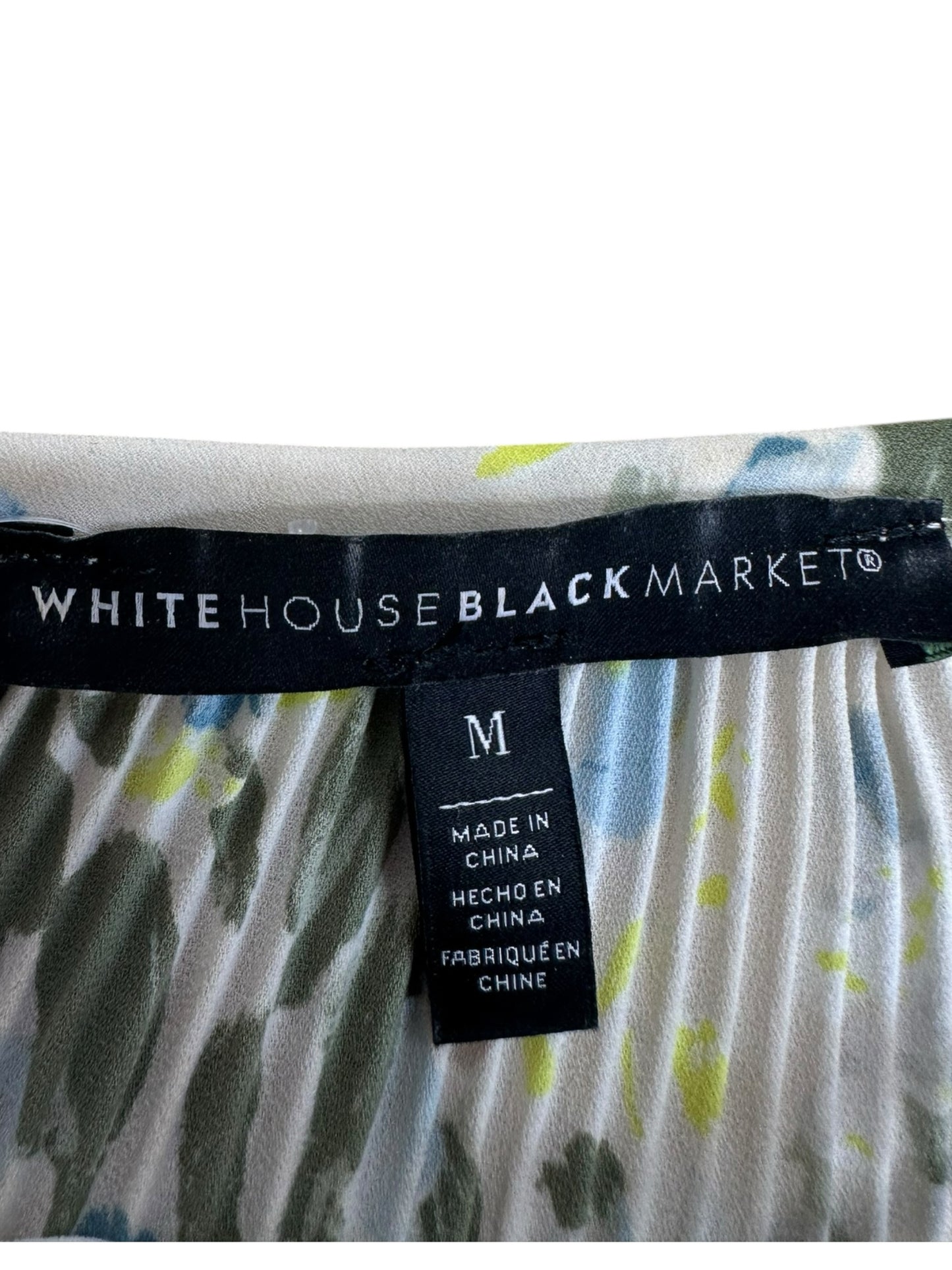 White House Black Market Ivory Blouse Size M