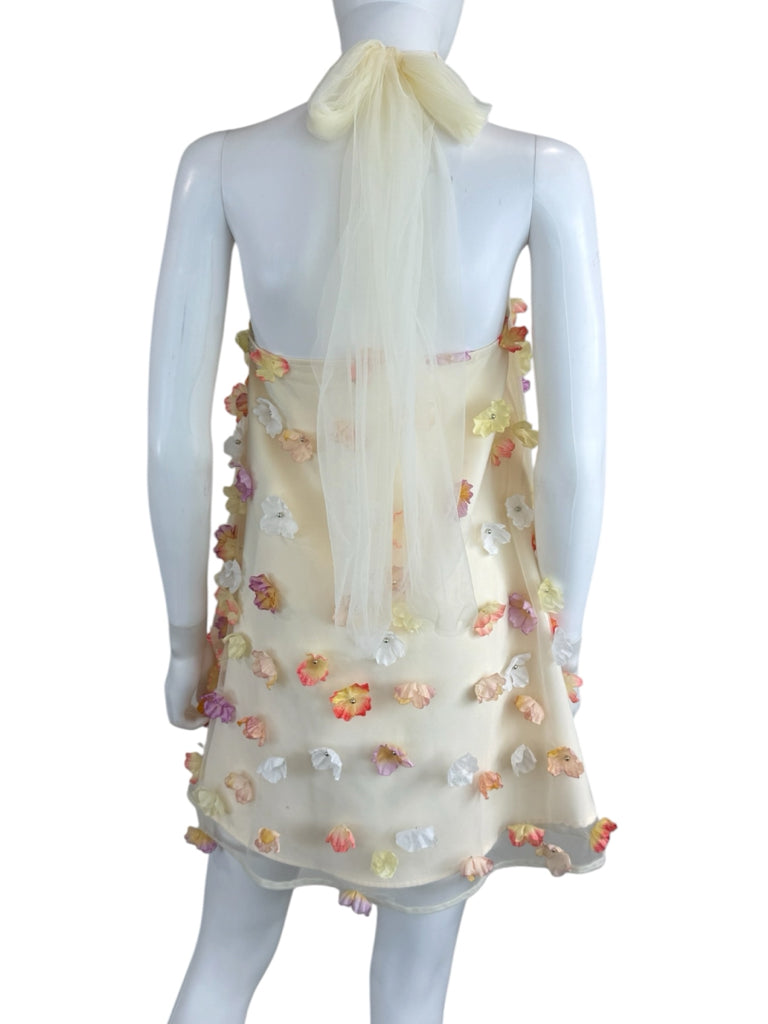 ELLIATT Peach Livia Trapeze Floral Mini Dress Size XS