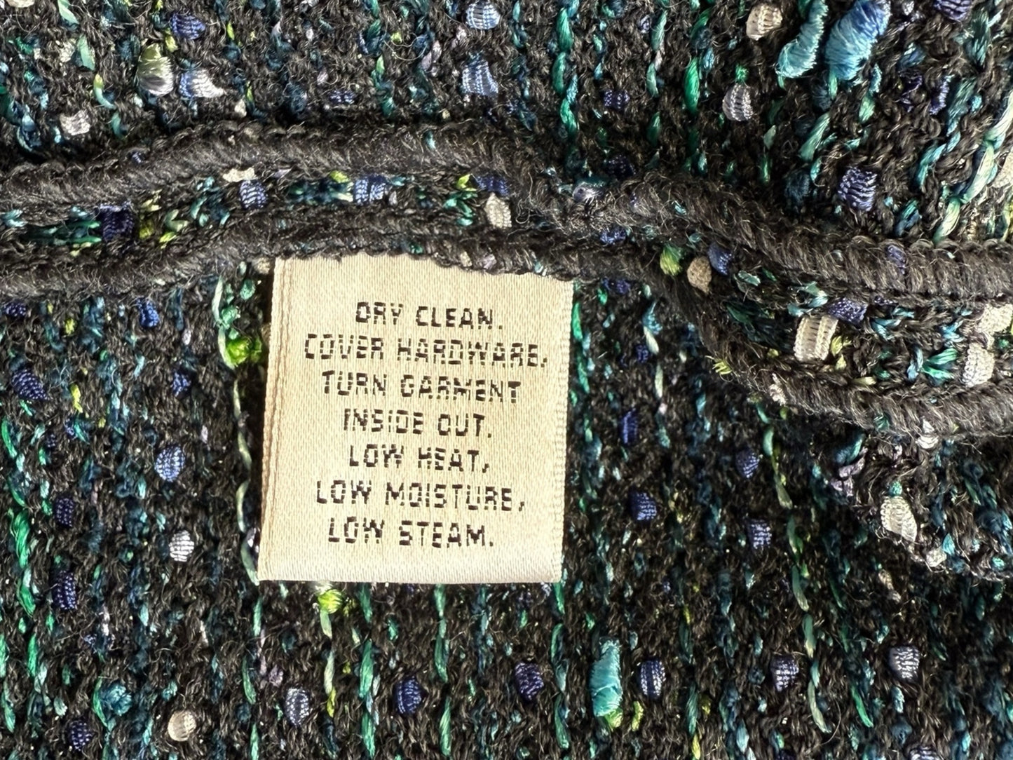 St John Blue Tweed Jackt Size 8
