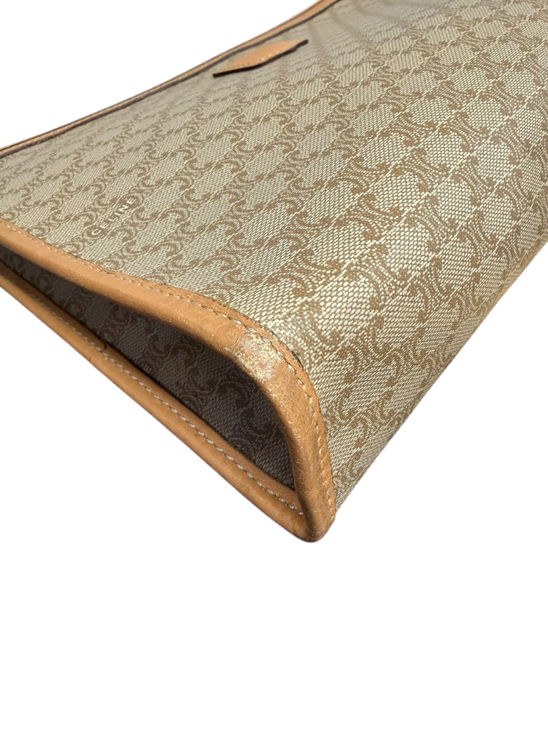 CELINE Vintage Beige Macadam Clutch