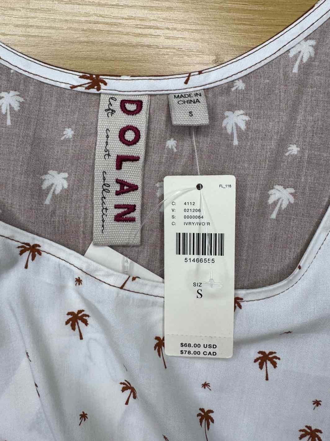 Dolan NWT Palm Tree Tank Size S