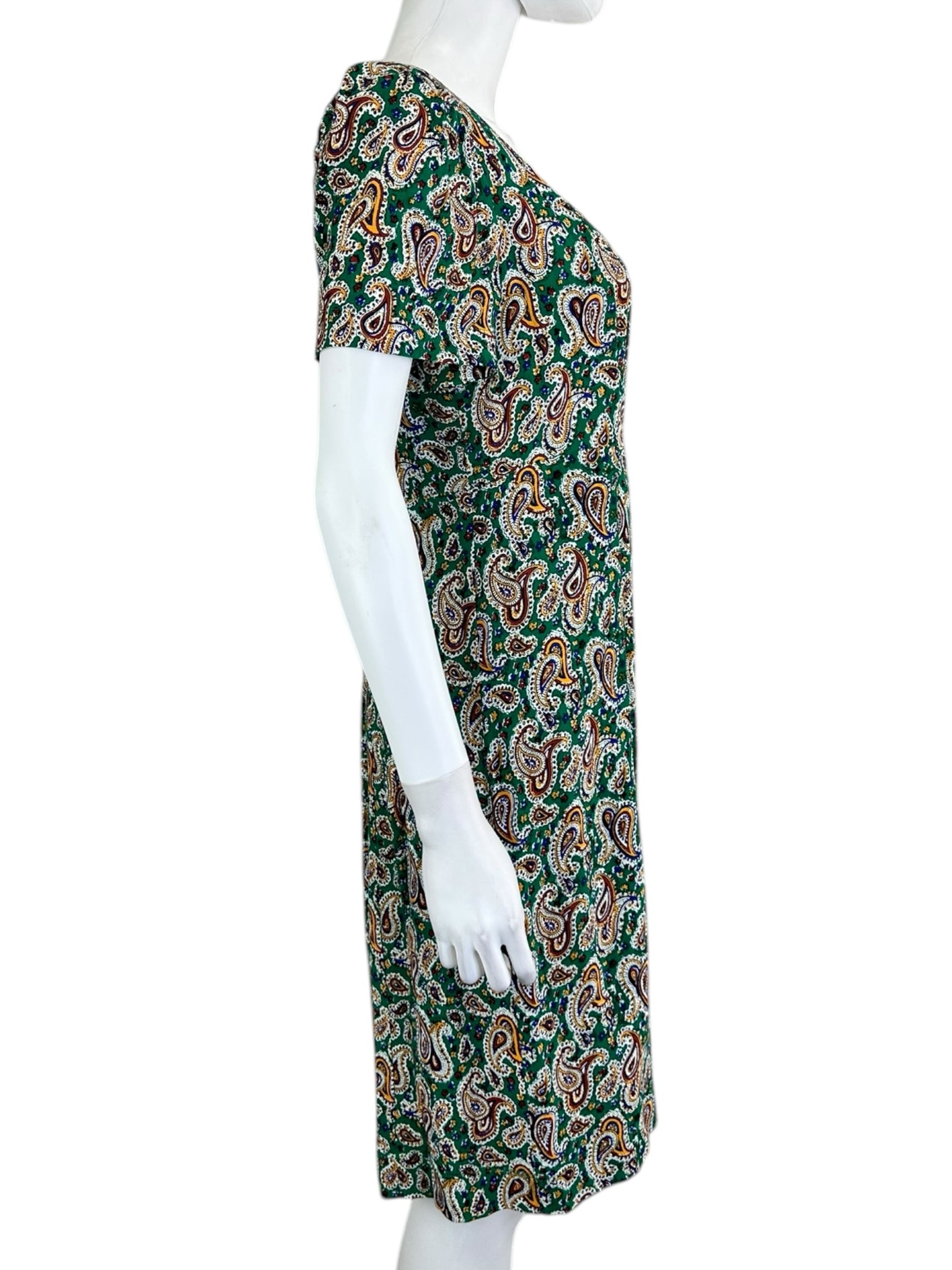 Maeve Green Paisley Mini Dress Size 10 alineconsignment Maeve Green Paisley Mini Dress Size 10 alineconsignment