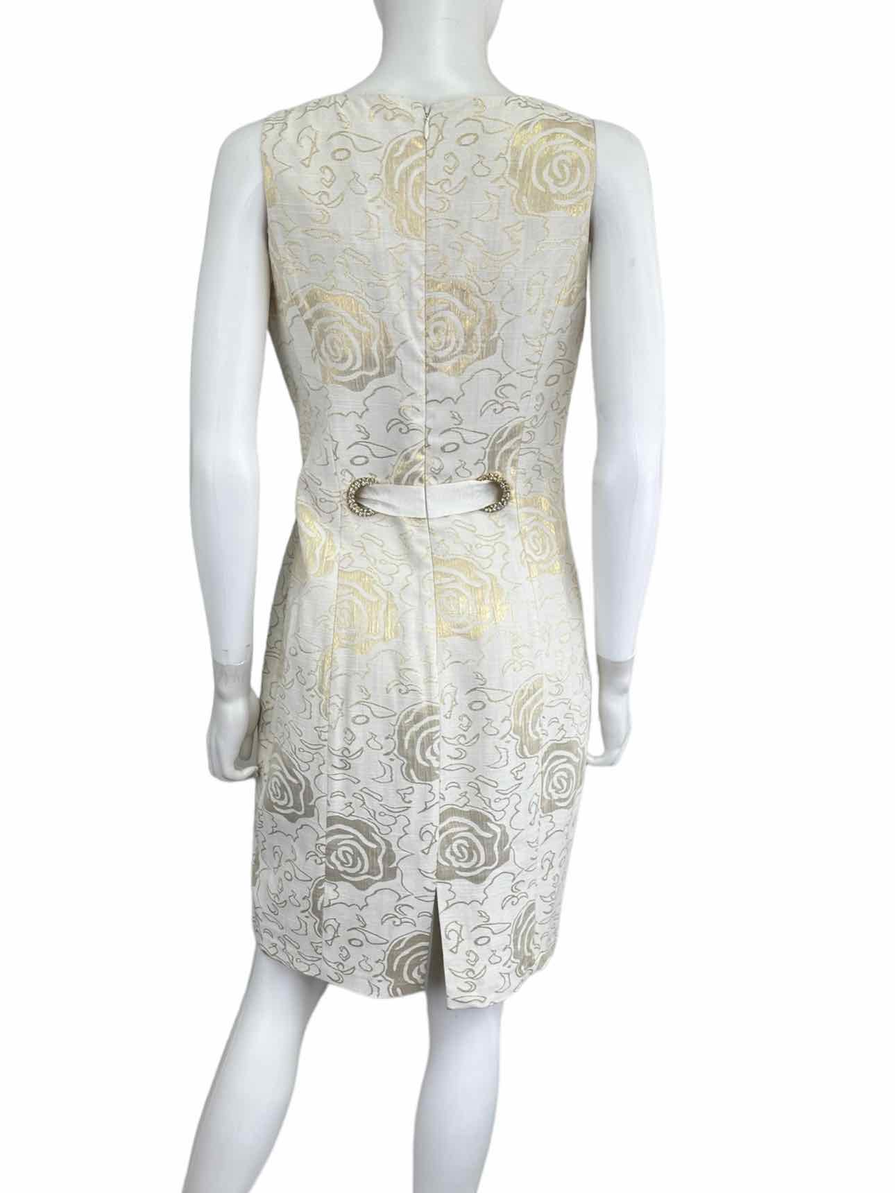 VERTIGO PARIS NWT Gold Brocade Cocktail Dress Size S