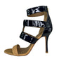 Tory Burch Danielle Caged Leather Sandal Pumps Size 8.5
