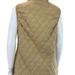 LANDS' END Tan Quilted Puffer Vest Size L
