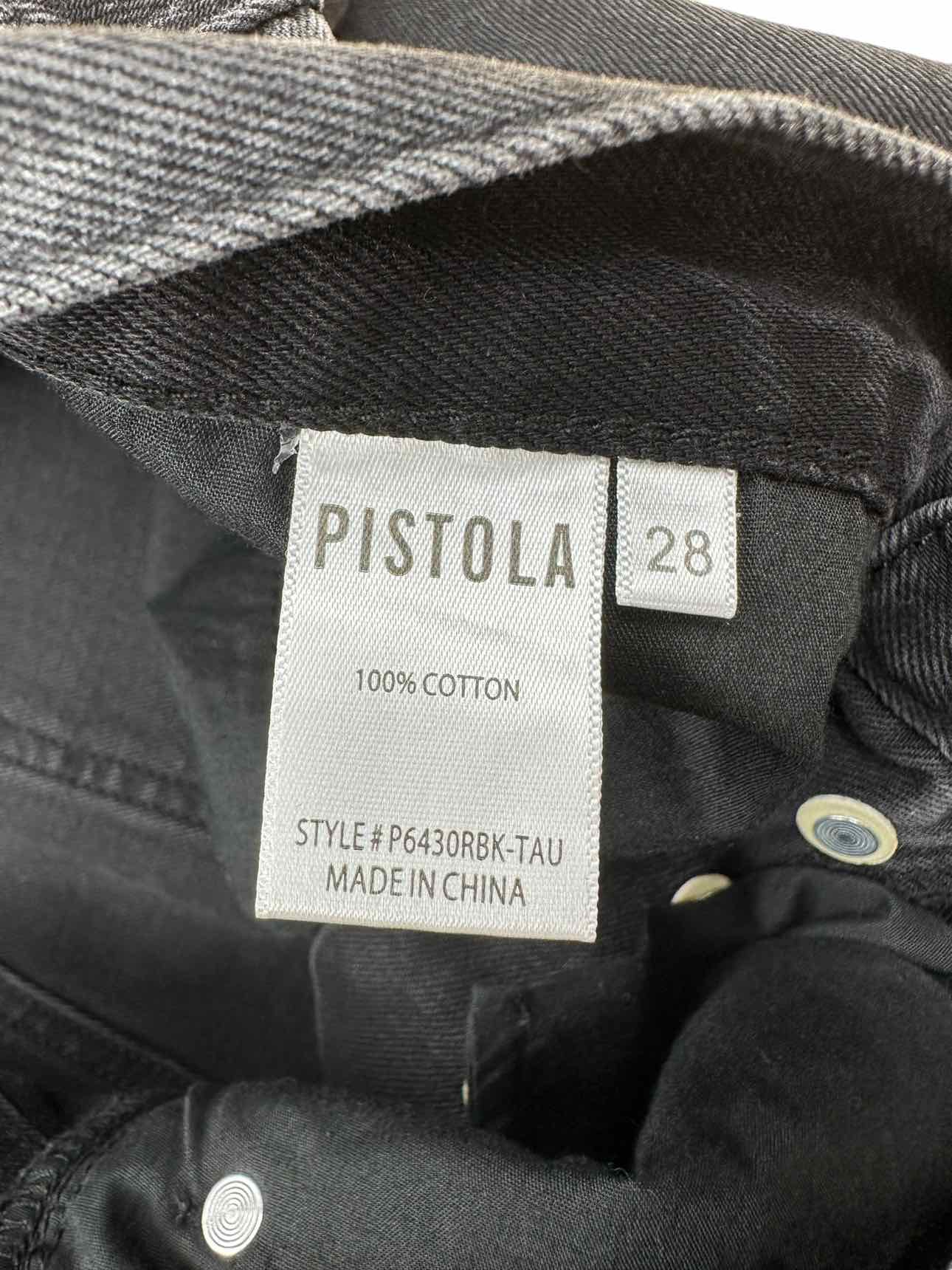 PISTOLA Black Keaton High Rise Slim Straight Leg Jeans Size 28