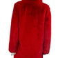 APPARIS Red Faux Fur Coat Size S
