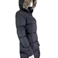 Eddie Bauer Black Down Quilted Puffy Coat Size S