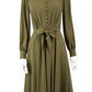 Gal Meets Glam Olive Midi Dress Size 0
