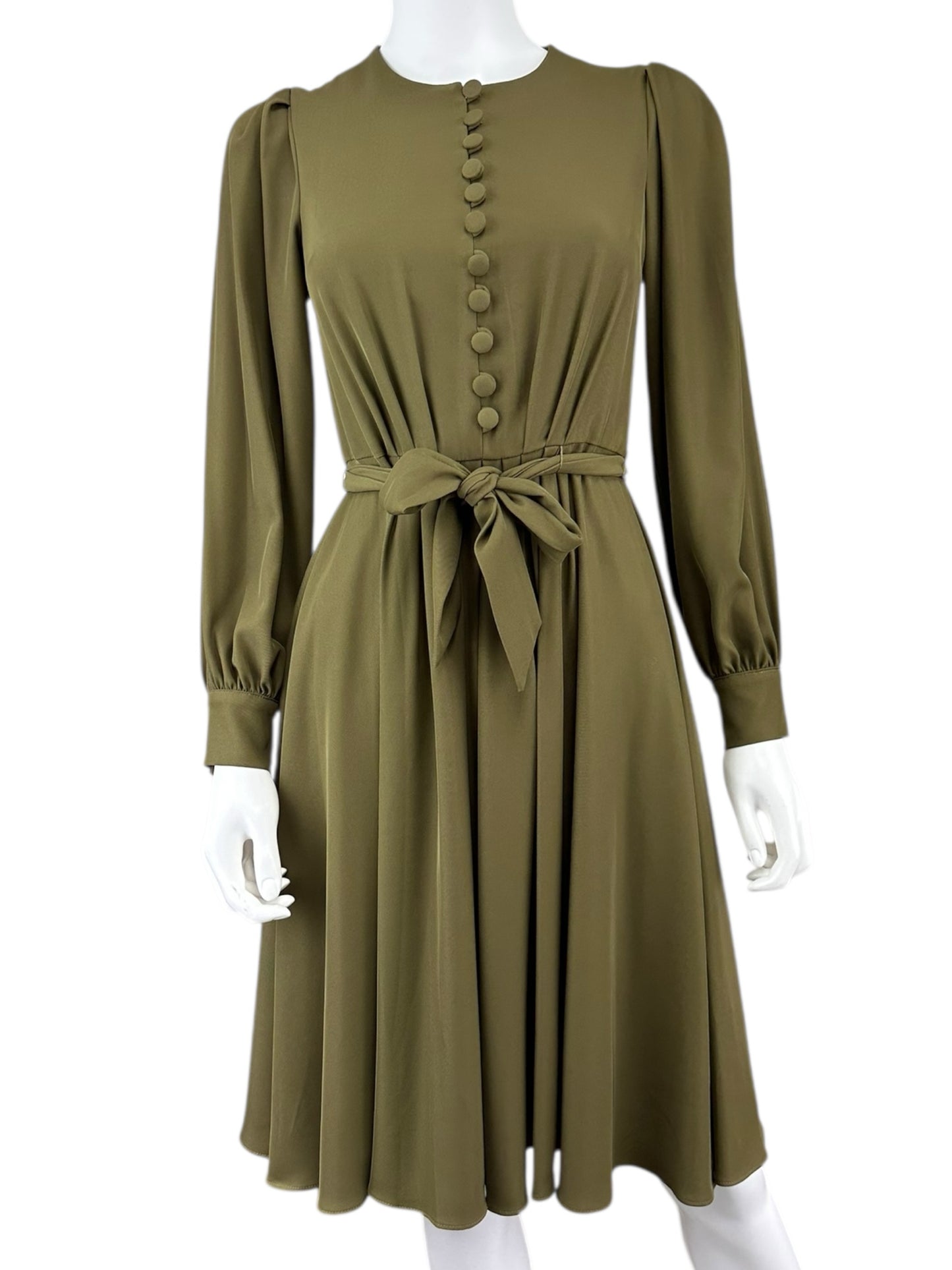 Gal Meets Glam Olive Midi Dress Size 0