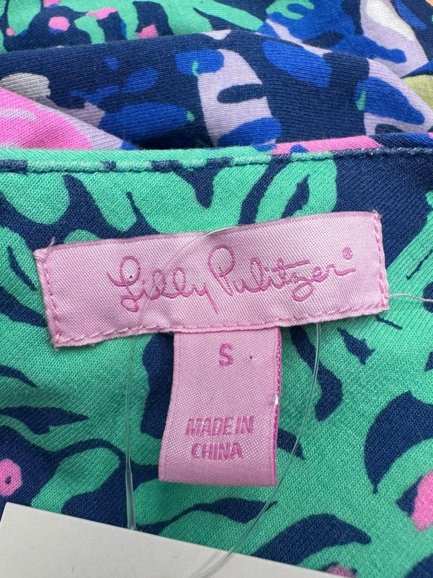 Lilly Pulitzer Blue Coral Print Maxi Dress Size S