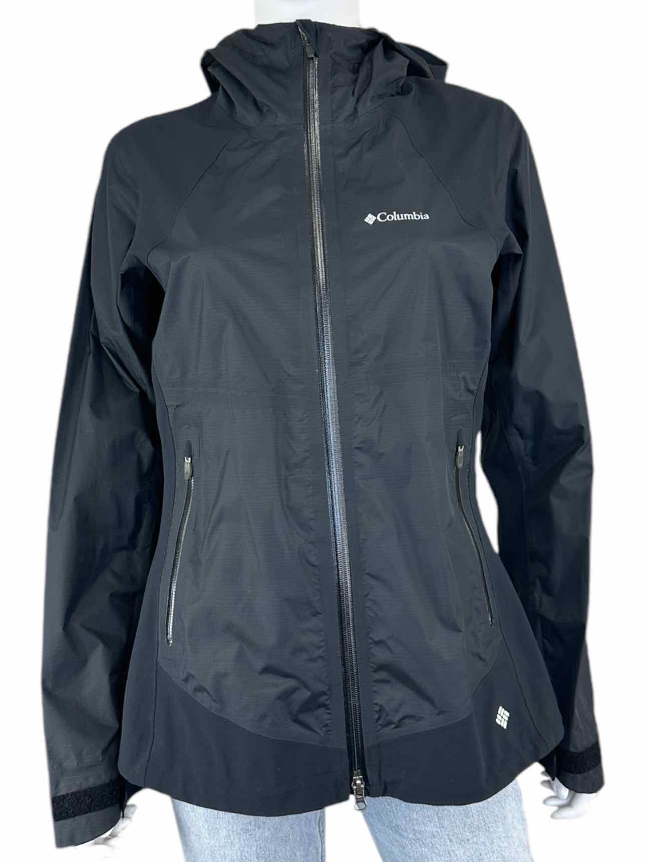 columbia Black Omni-Tech Raincoat Size S