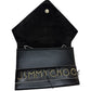 JIMMY CHOO Black Leather Oversized Sierra Convertible Cluch Handbag