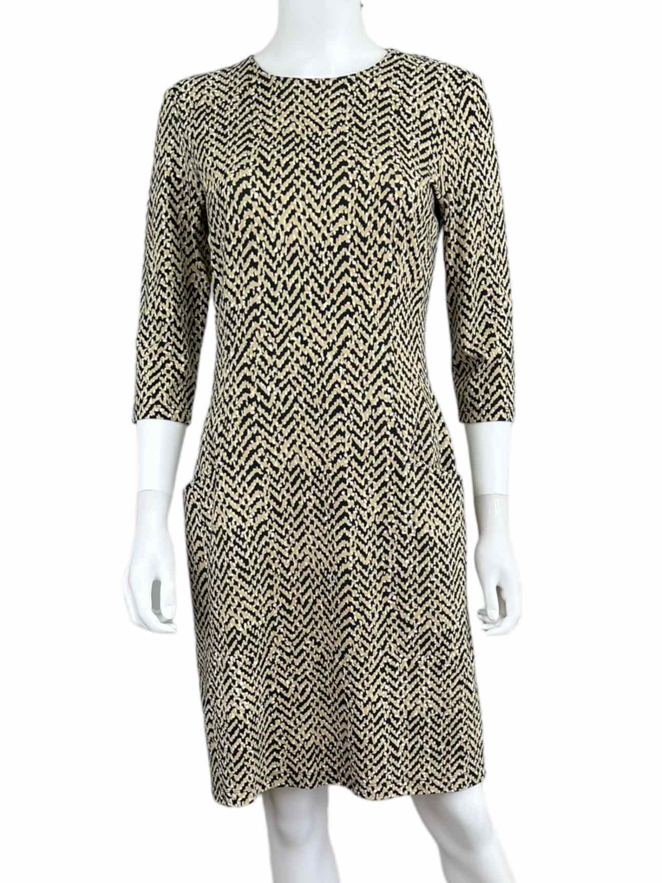 J. McLaughlin Chevron Print Dress Size S