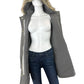 J. Crew Gray Vail Wool Blend Hooded Parka Size 10