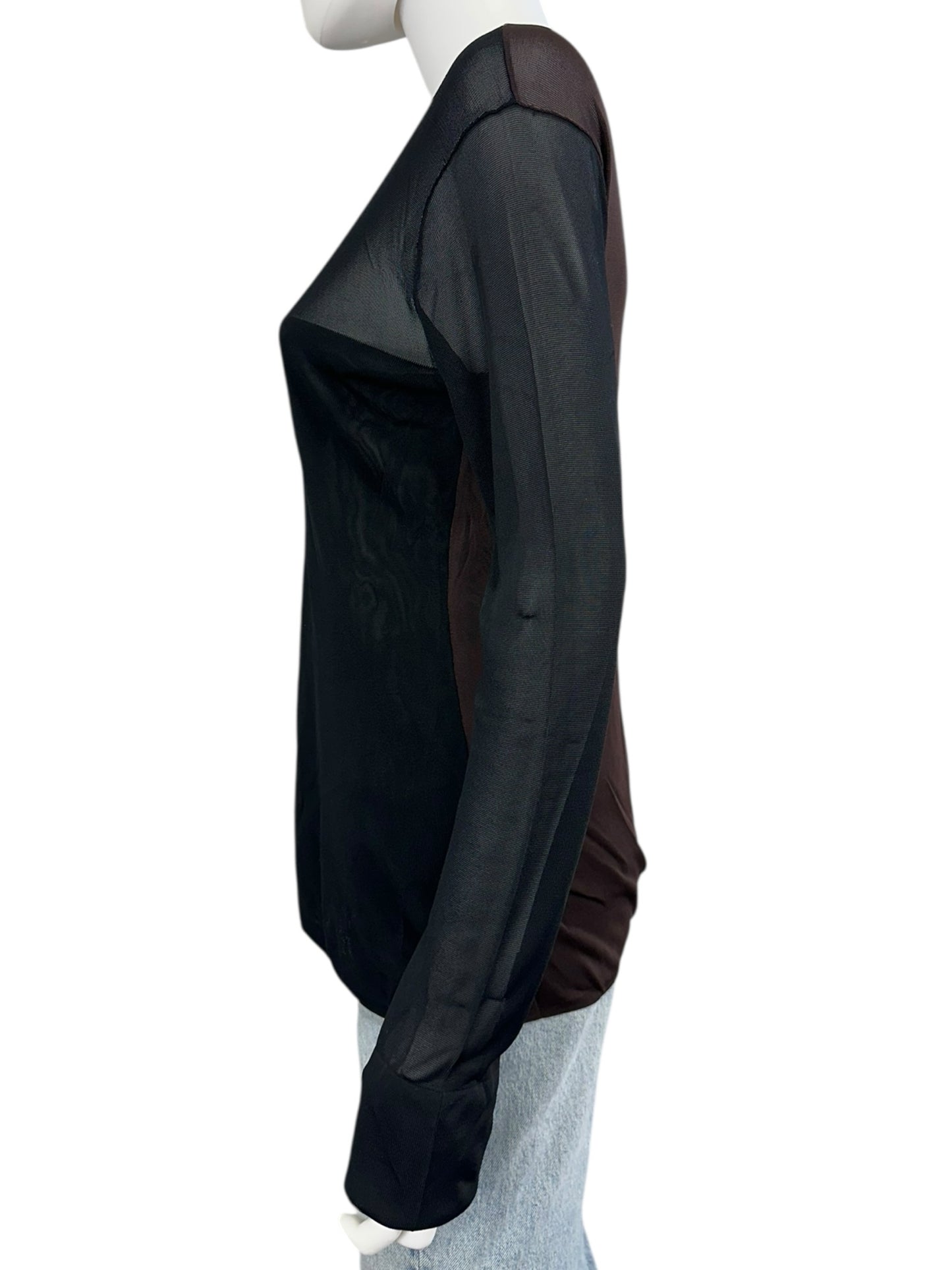 Alexander Wang Black Mesh Blouse Size L Blouse