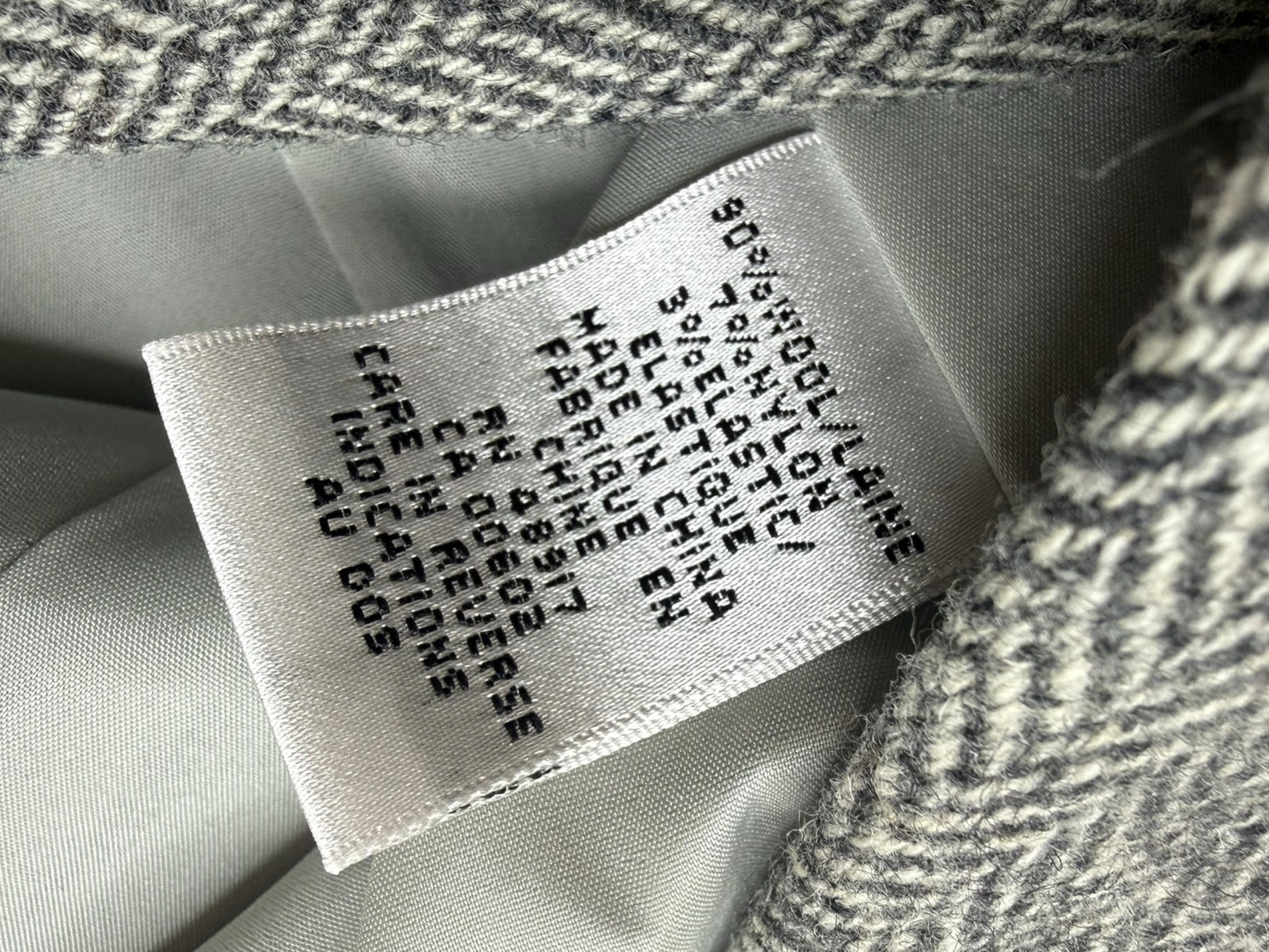 Calvin Klein Gray Herringbone Midi Dress Size 6