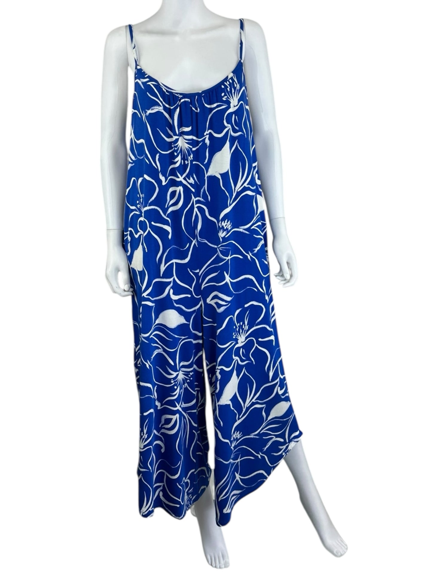 Z SUPPLY NWT Blue Floral Jumpsuit Size L