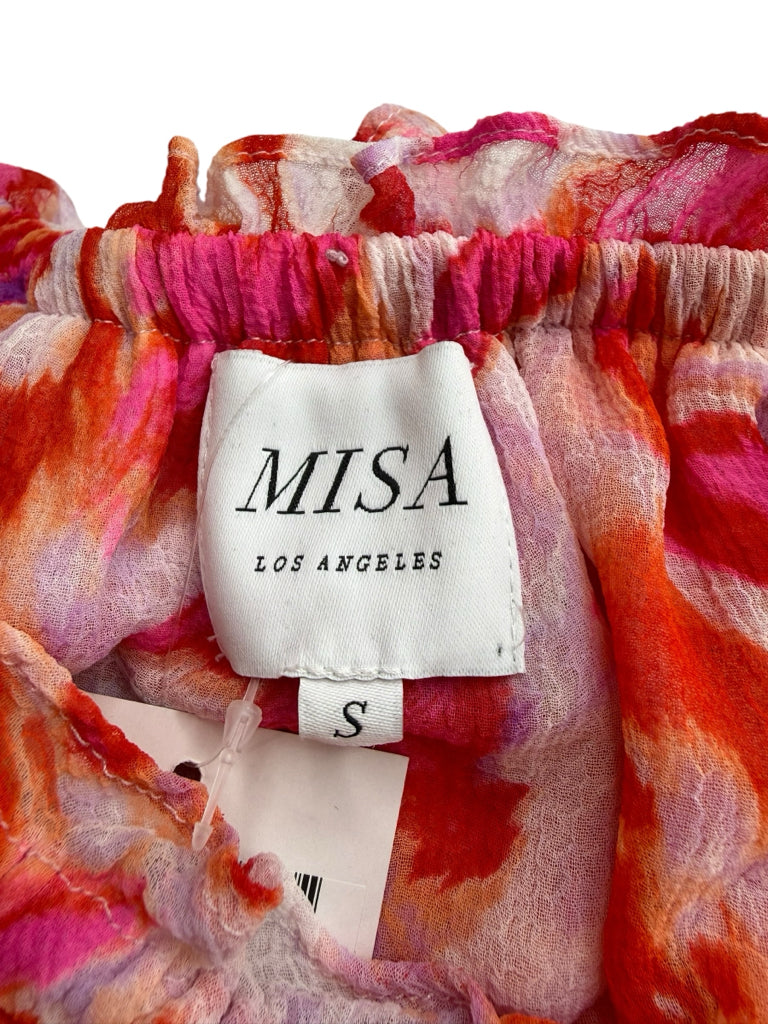 MISA Pink Maldive Marble Isella Mini Dress Size S Dress