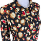 JUDE CONNALLY Black Retro Leopard Print Top Size M