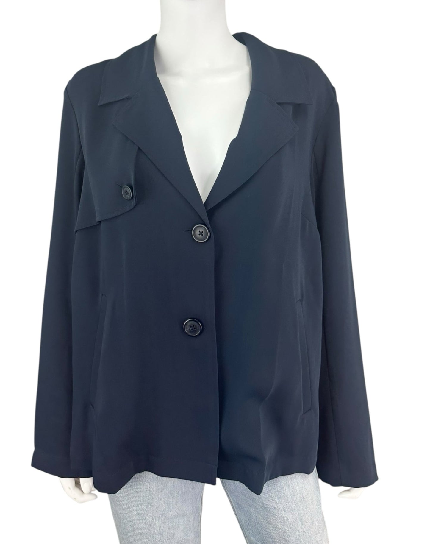 J. Jill WEAREVER COLLECTION Navy Jacket Size L