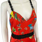 alice & olivia NWT Red Floral Print Cocktail Dress Size 8