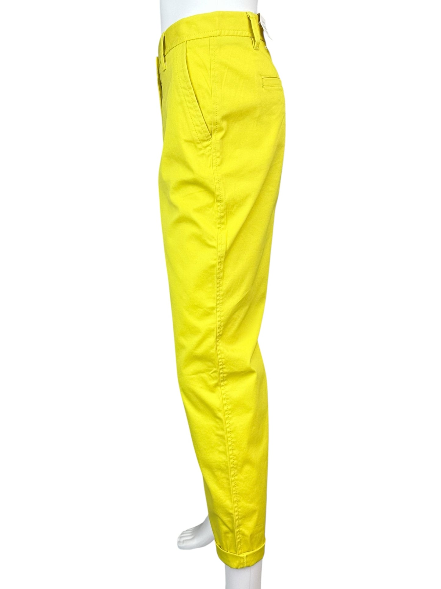 Talbots NWT Yellow Supersoft Chino Size 6