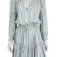 PAIGE Blue Striped Mini Dress Size M