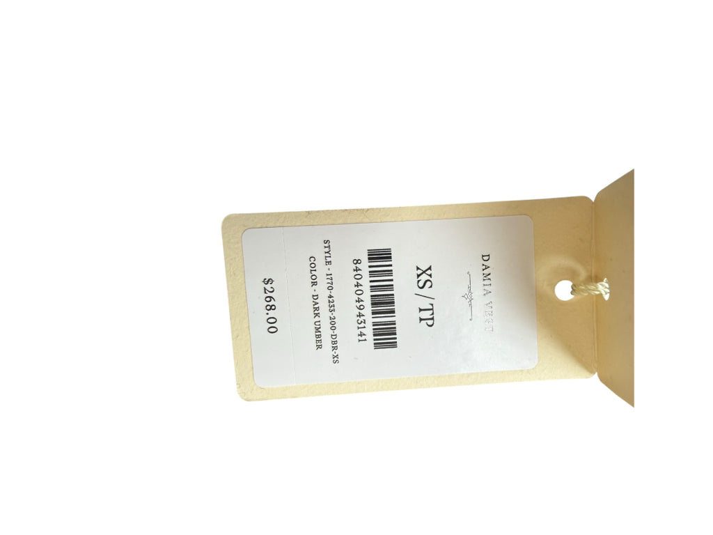 DOEN NWT Brown Cashmere Damia Sweater Vest Size XS