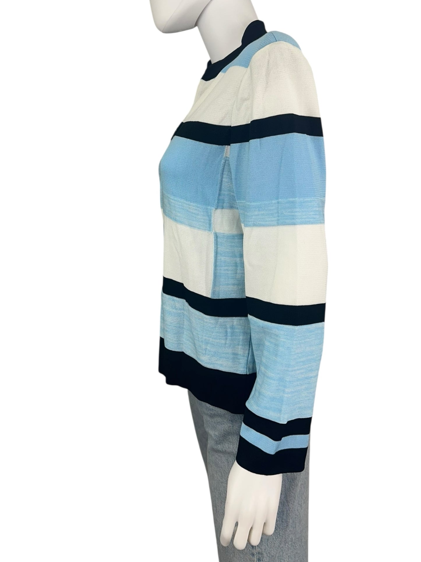 Ming Wang Striped Knit Jacket Size MP