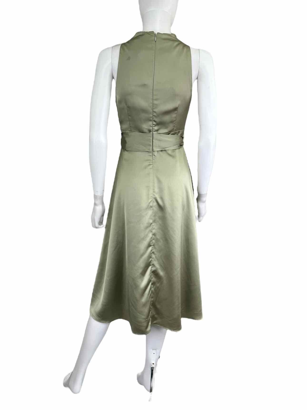 ANTONIO MELANI Green Halter Cocktail Dress Size 0