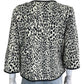 Chicos 100% Wool Cheetah Print Jacket Size M