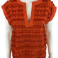 Marie Oliver Orange Herra Mini Dress Size M