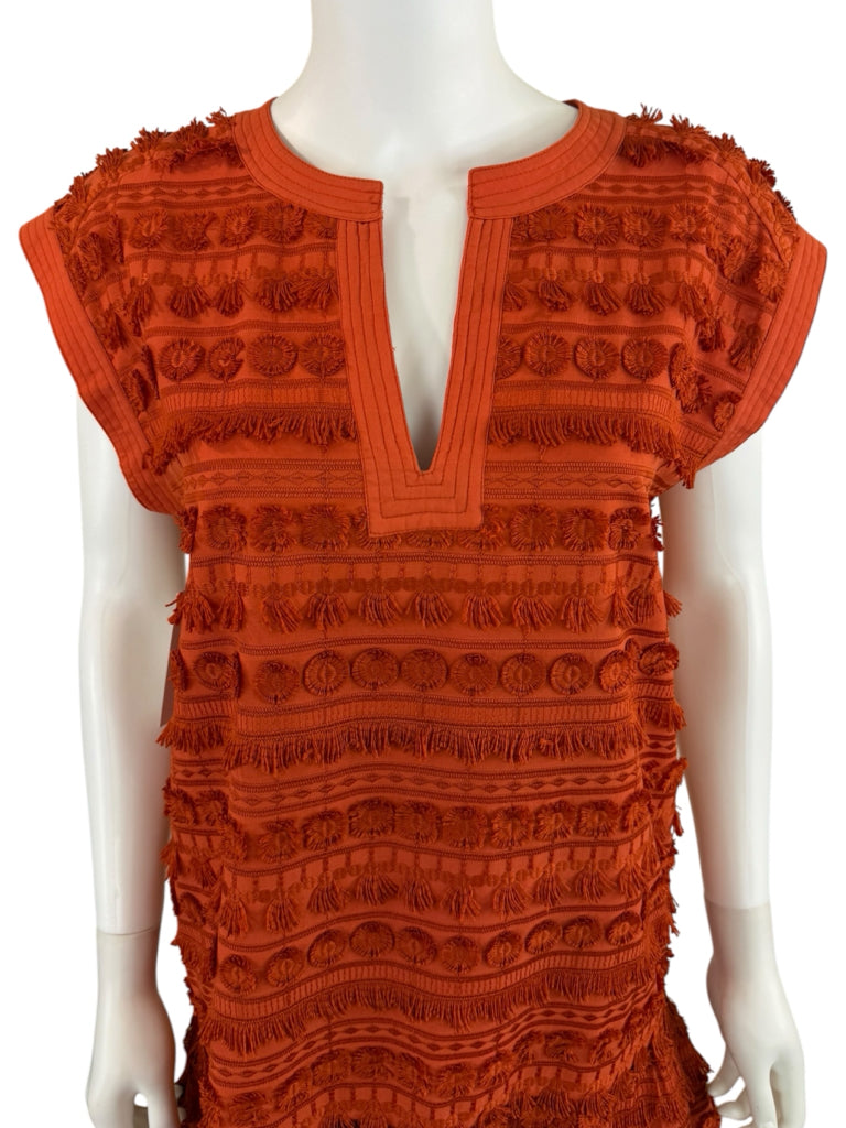 Marie Oliver Orange Herra Mini Dress Size M