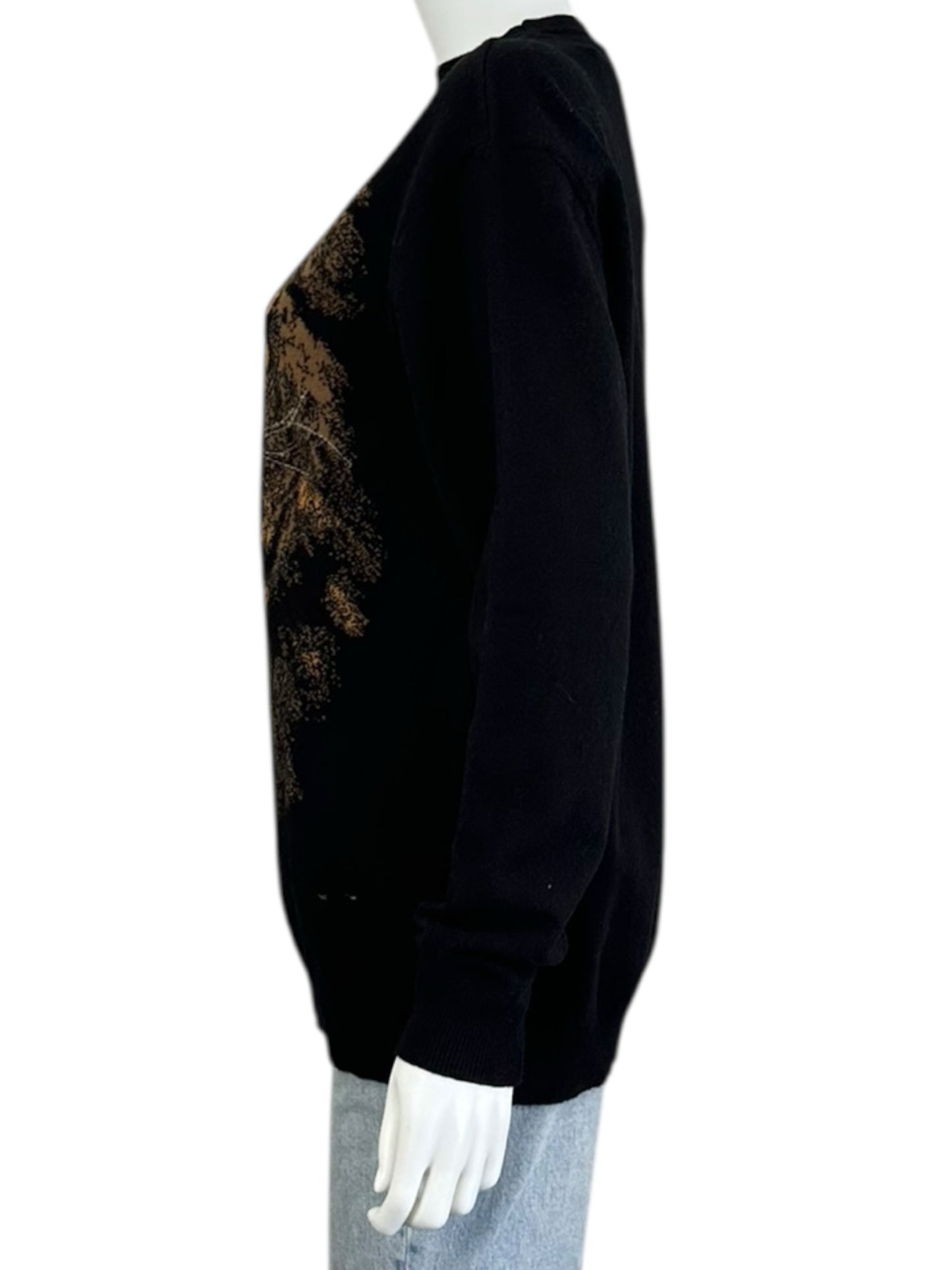 STELLA MCCARTNEY NWT 100% Virgin Wool Intarsia Lion Sweater Size 40